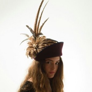 Twisted Thimble 'Spider' wool felt hat