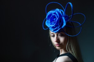 Sea Glass 2018 Twisted Thimble 'Rose Tangle' headpiece silk